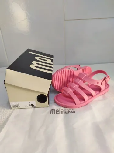 Sandália Melissinha flox rosa Tam 31