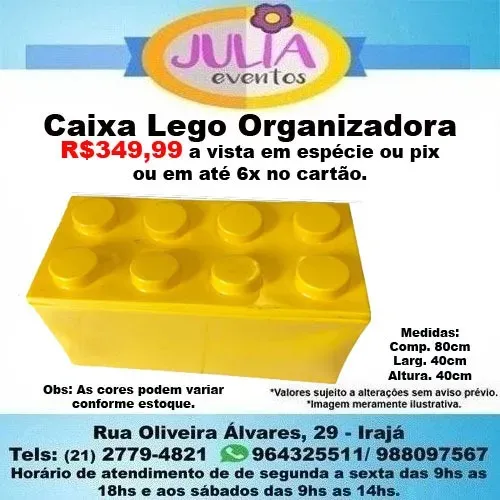 Caixa Baú Grande Organizadora 80x80 Brinquedos