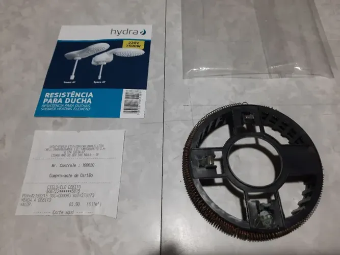 Resistência para ducha Hidra. Pouquíssimo uso.