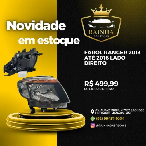 Farol Ranger 2013 até 2016 Lado Direito