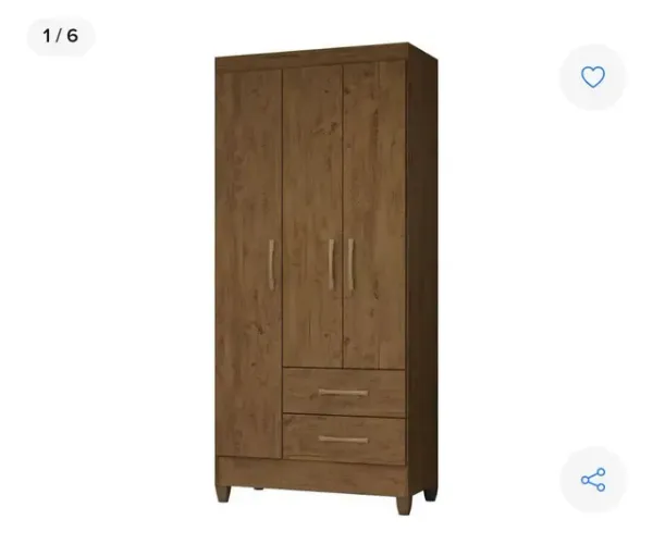 GUARDA ROUPA NOVO, SUPER ESPAÇOSO 