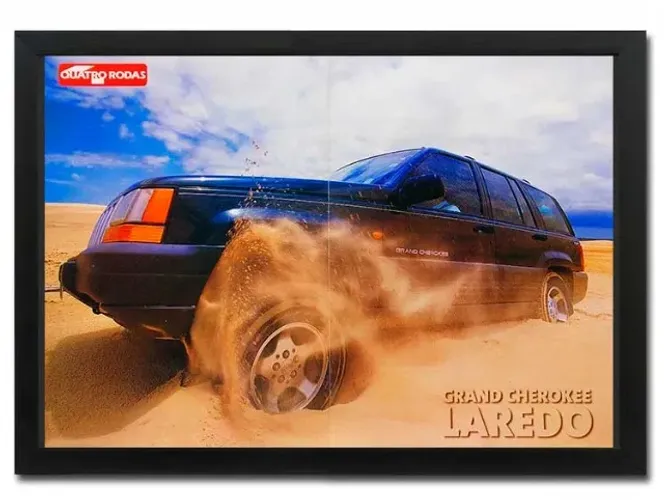 Jeep Grand Cherokee Laredo - Quadro decorativo com pôster de revista