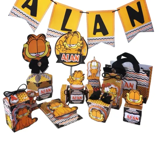 Kit festa Infantil personalizado - Garfield