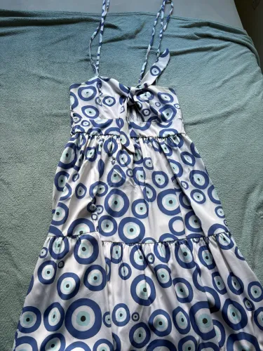Vestido longo- Olho Grego