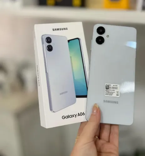 Smartphone Galaxy - Novo Lacrado - Com Garantia - A06 Samsung - 128Gb/4Ram Branco - Verde