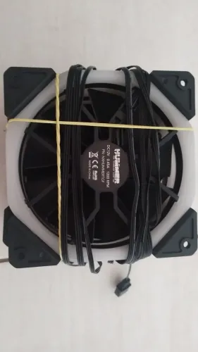 Kit 4 ventoinhas ARGB rainbow 1200rpm 0.45A 120x120x25