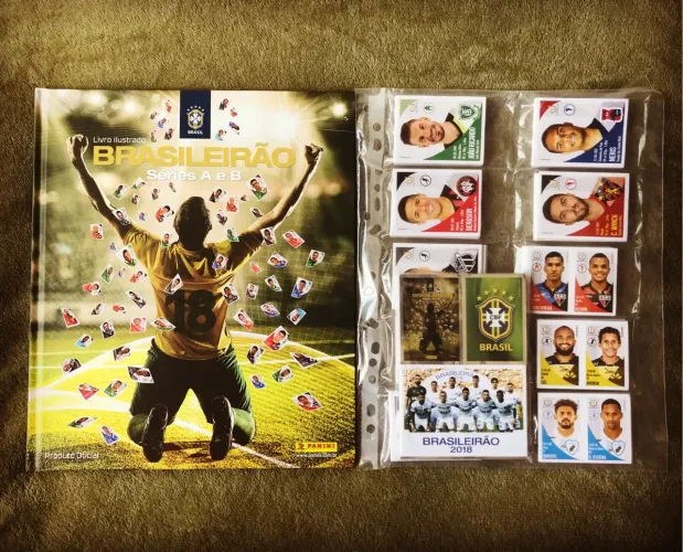 Álbum de Figurinhas Campeonato Brasileiro 2018 Completo