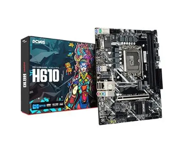 Placa Mãe H610 (Novo, Parcelado, *Entrega Manaus)