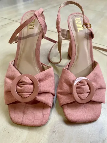 Sandália Camurça Rose