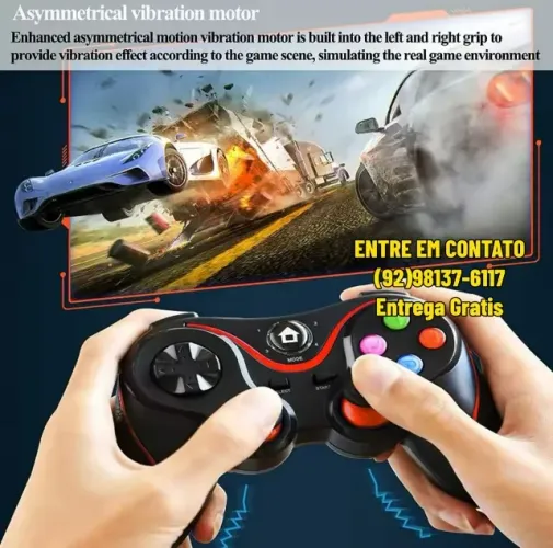Controle GamePad Para Celular Joystick - Entrega das 9 até as hrs22