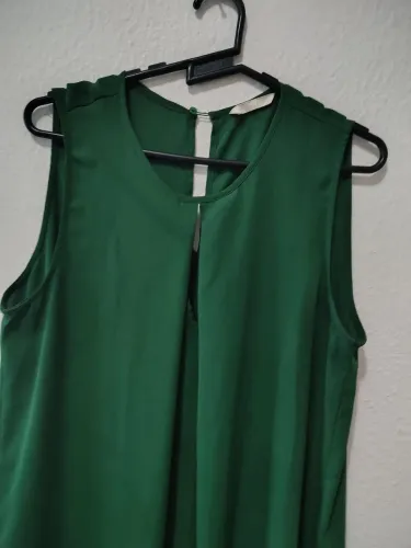 Blusa verde de crepe 