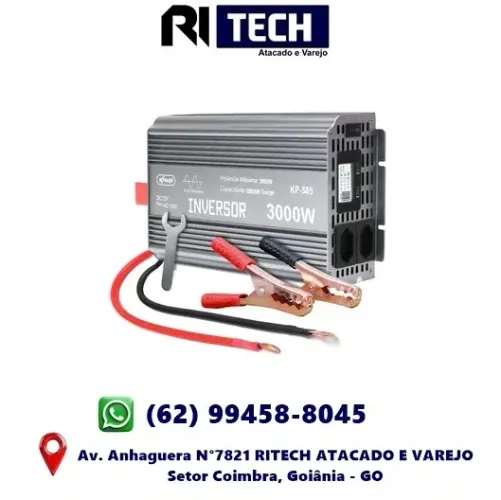 Inversor De Tensão 3500w Onda Senoidal Pura 12v 220v Sine Wave Conversor Veicular