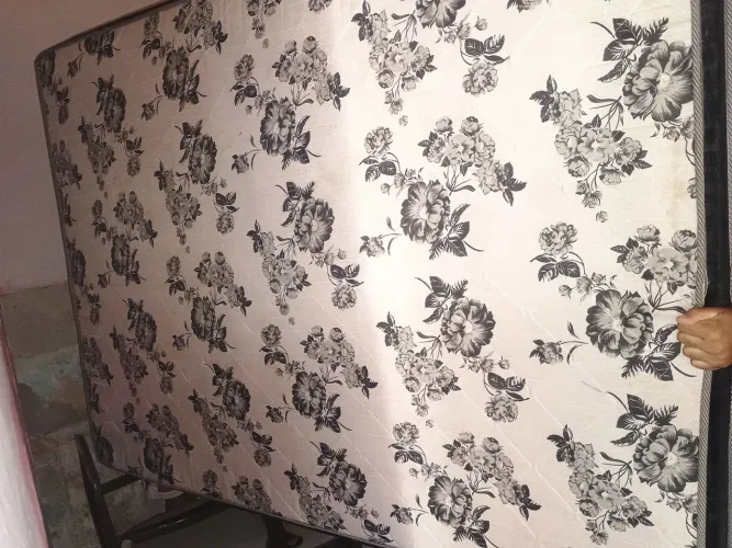 Cama Box Casal com Estampa Floral