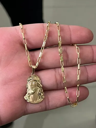 Corrente com pingente Ouro 18k 