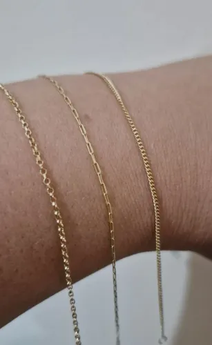 Pulseira feminina 18k 750