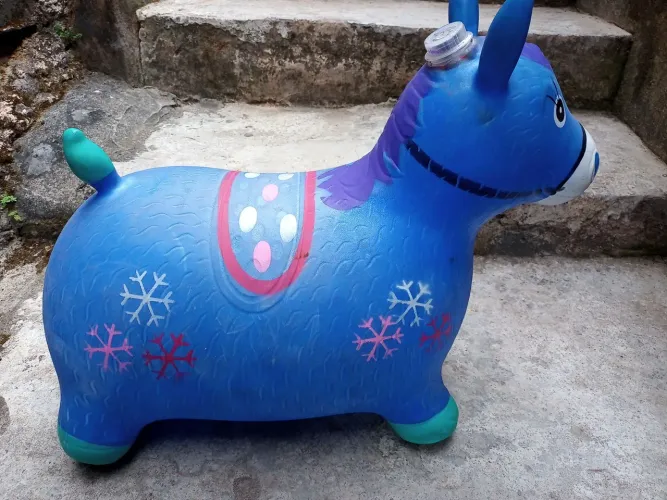Cavalinho Pula Pula Azul Infantil