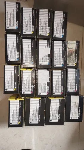 Toner lexmark 808XK e coloridos