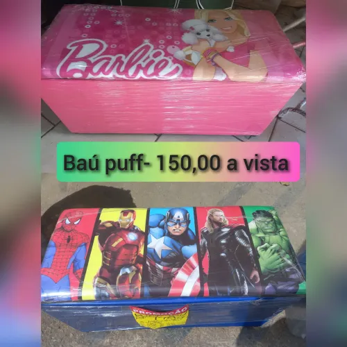 BAÚ PUFF ORGANIZADOR 