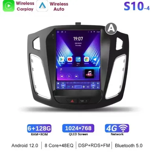 Central Multimídia Tesla S10-4 Ford Focus 2013 -?Android