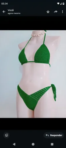Biquíni de crochê 