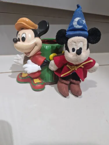 Enfeites Mickey Mouse Disney ( porta objetos + chaveiro)