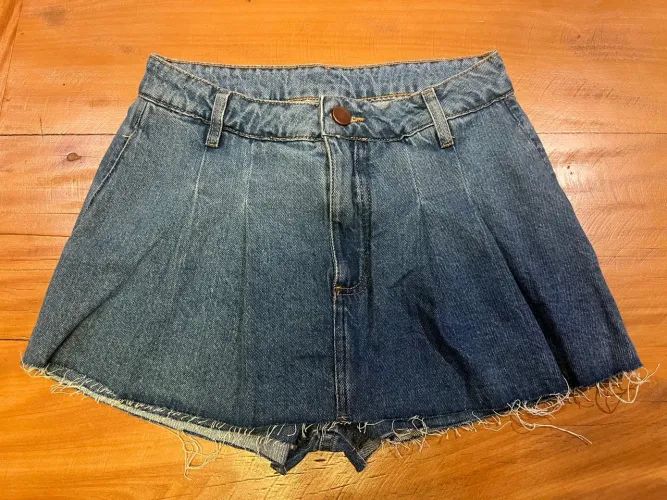 Shorts Saia Jeans Feminino