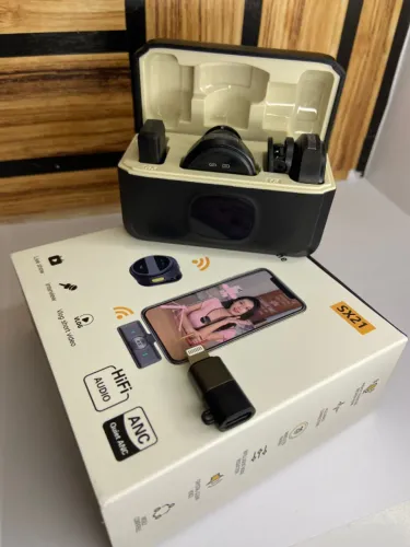 Microfone de Lapela sem Fio Magnético IOS - SX21