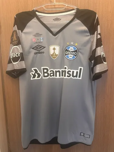 Camisa jogo preparada final Libertadores 2017 Grêmio Marcelo Grohe