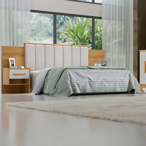 CABECEIRA QUEEN COMPLETA COM CRIADOS 100% MDF SURPREENDA-SE!! IWITT