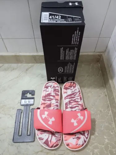 Chinelo Unissex Under Armour Ignite VI Graphic Vermelho Fluorescente Novo Nacional 42 