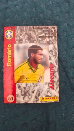 CARD Panini COLECIONAVEL SELEÇÃO 1998 Romário copa do mundo