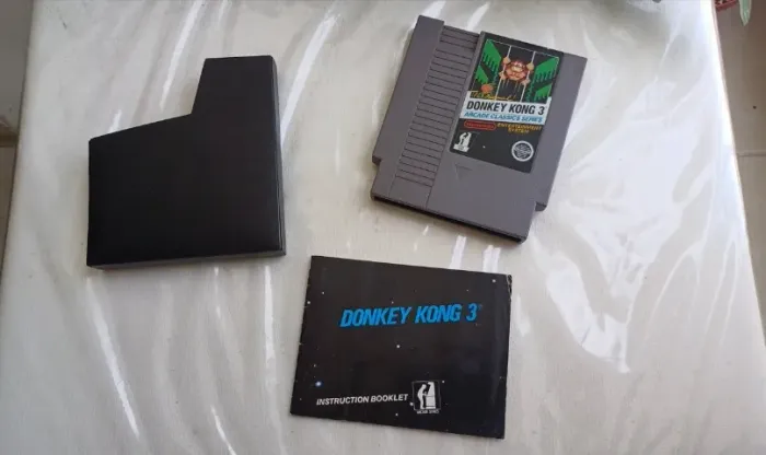 Cartucho Donkey Kong 3 Nes 8 Bits + Slave + Manual Impecável