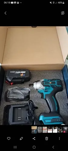 Chave de Impacto Elétrica Sem Fio Com 68V Bateria Motor Brushless 4 Pecas Soquetes