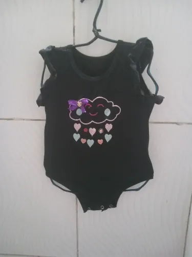 Body preto Infantil Menina 4 anos