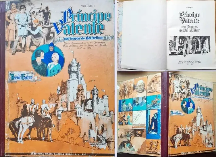 Príncipe Valente - nos tempos do Rei Arthur Volume I (EBAL) [mar/88].