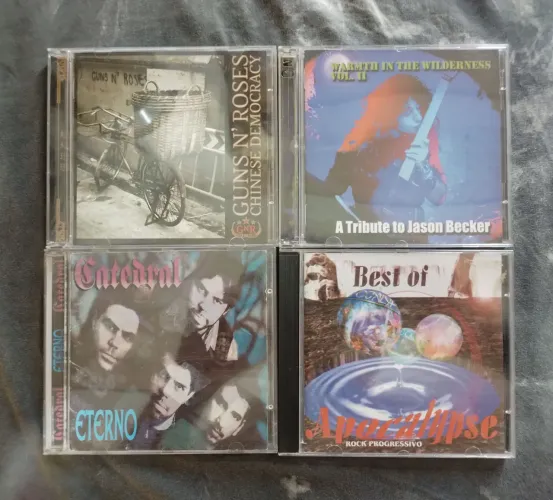 CDs Guns n' Roses, Jason Becker, Catedral, Apocalipse 