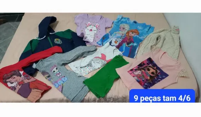 32 peças menina tam 4/6...zap 11- * aceita troca