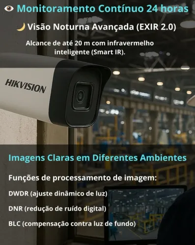 Kit câmeras profissionais Hikvision, Intelbras e outras marcas imagem full HD