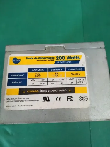 FONTE COMPUTADOR PC  180.220WATTS   _ 24 Pinos