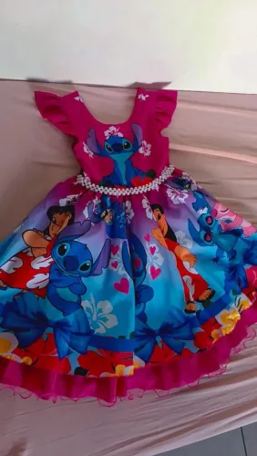Vestido Infantil Lilo e Stitch