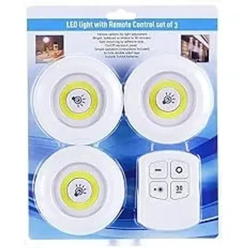 KIT 3 LUMINARIA LED A PILHA 