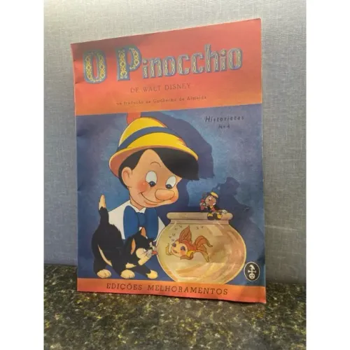 Livro raro e antigo historietas nº4 O Pinocchio