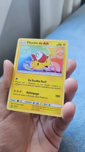 Carta Pikachu do Ash SM108 Promo NM