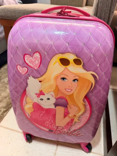 Mala de cabine / mochila de rodinhas da Barbie