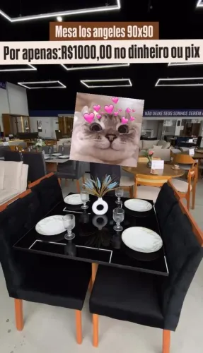 Mesa Los Angeles 90x90 - PAGA NA ENTREGA - FRETE GRÁTIS PARA ALGUNS BAIRROS