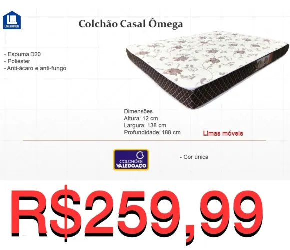 Colchão casal D 20,frete grátis entrega em 24 horas 