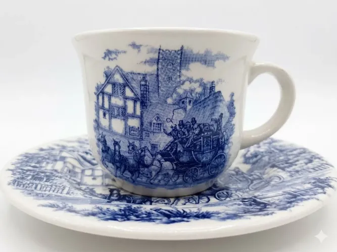 Conjunto de xícaras Cena Inglesa Oxford
