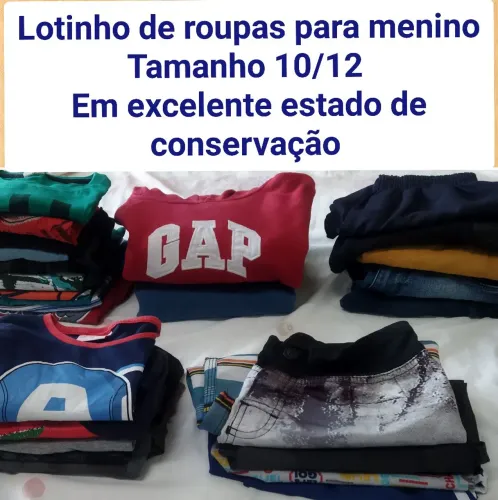 LOTINHO de roupas para menino. Tamanho 10/12. Seminovas em EXCELENTE estado . 