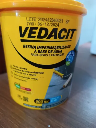 Resina impermeabilizante Vedacit 900 ml base água 