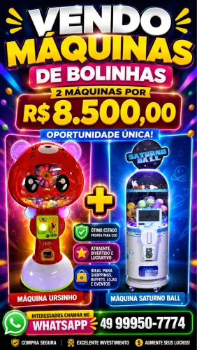 Máquinas bolinhas 